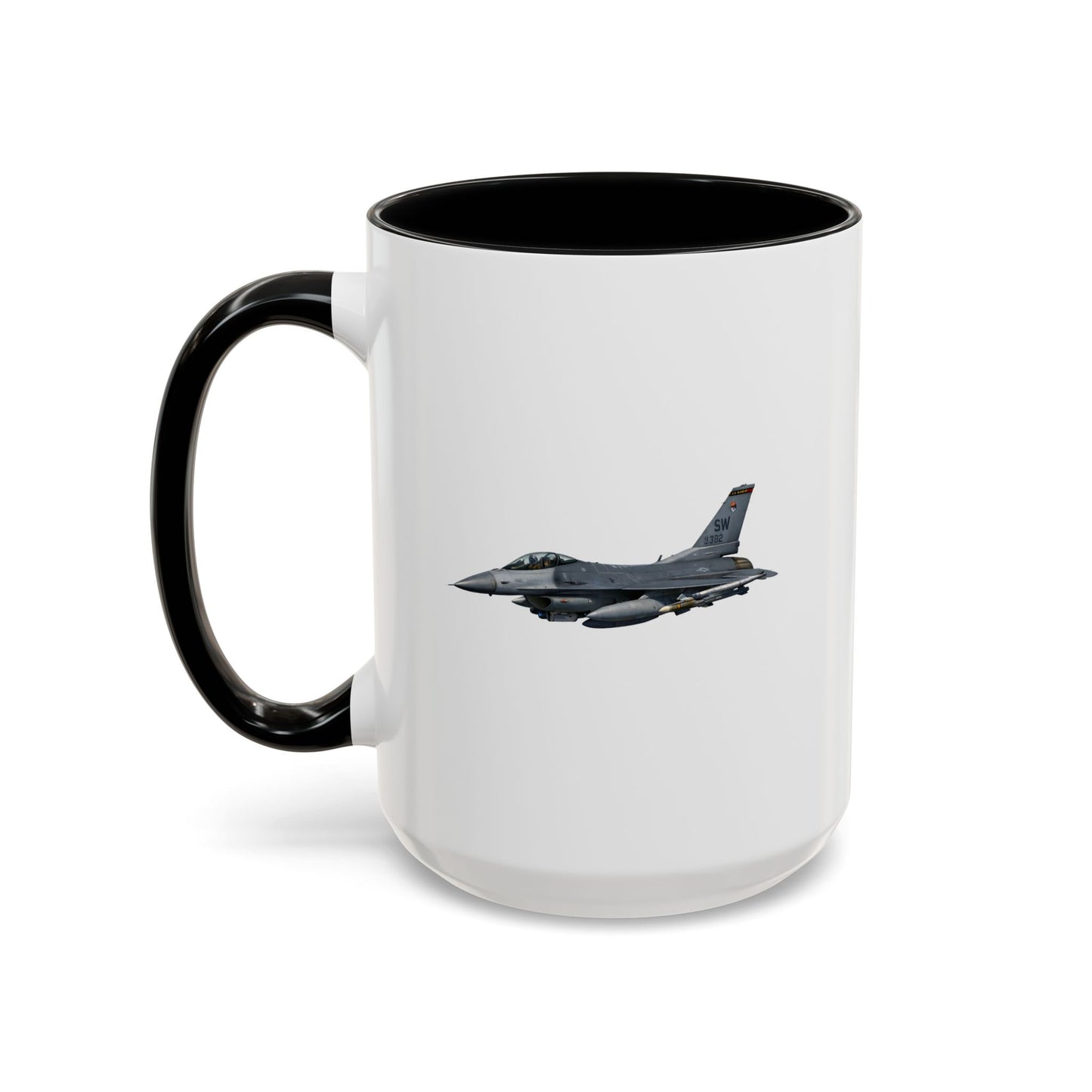 Accent Coffee Mug (11oz & 15oz) - USAF - F-16 Fighting Falcon wo txt X 300