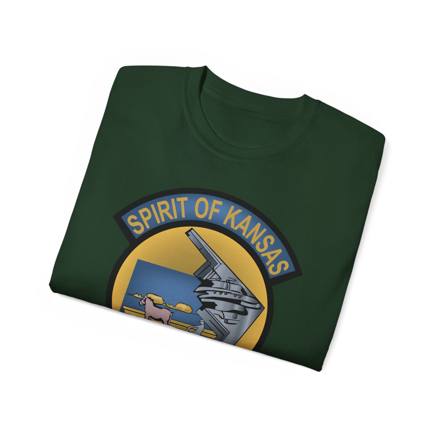 Unisex Ultra Cotton Tee - USAF - B2 - Spirit of Kansas - Stealth Bomber wo txt X 300