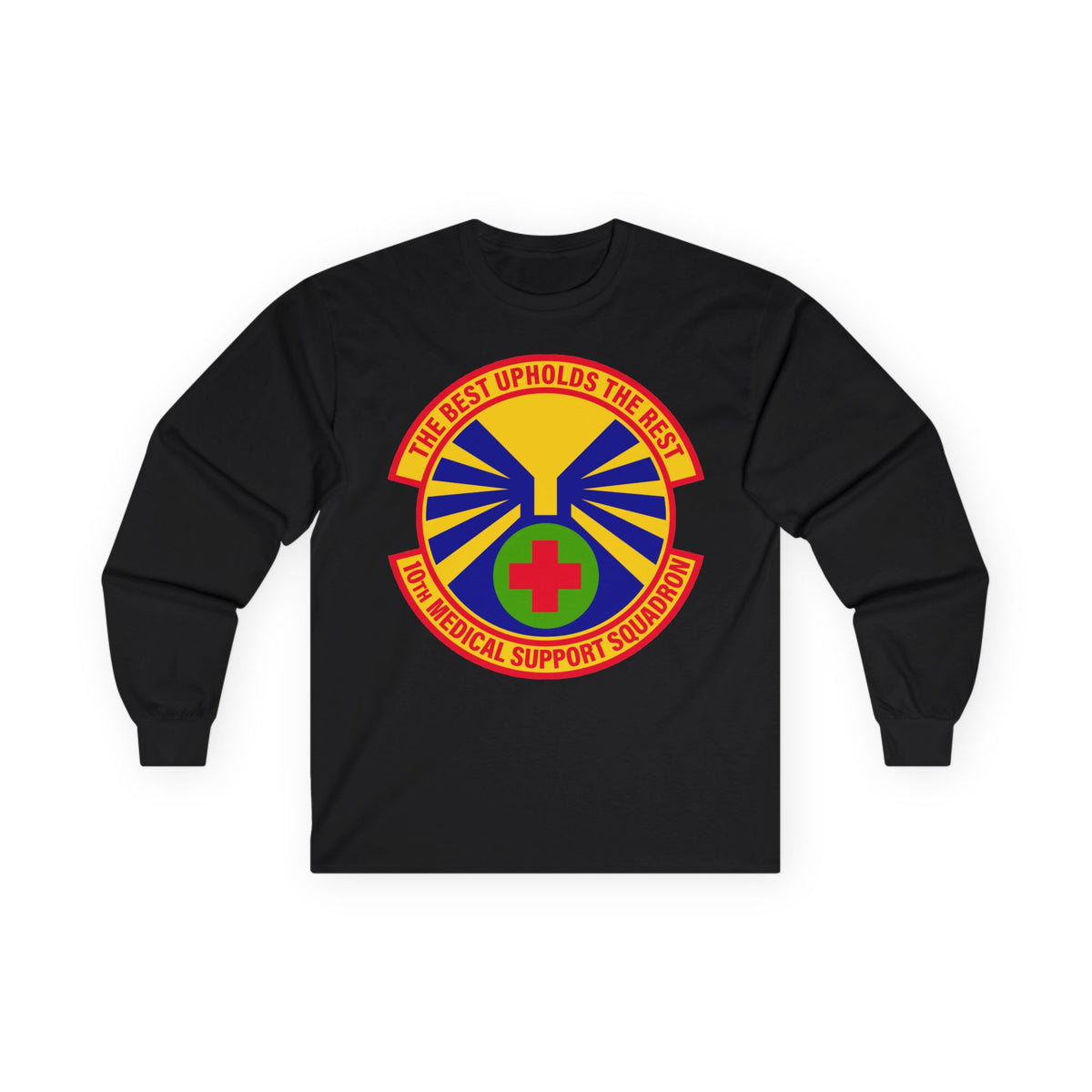 Unisex Ultra Cotton Long Sleeve Tee - USAF - 10th Medical Support Squadron wo txt