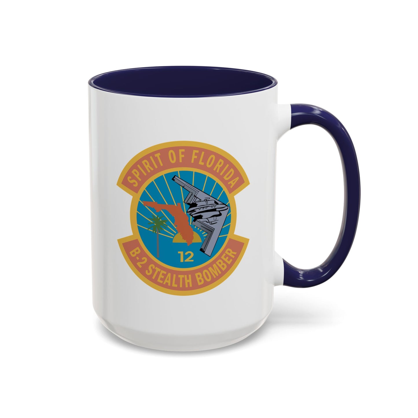 Accent Coffee Mug (11oz & 15oz) - USAF - B2 - Spirit of Florida - Stealth Bomber wo txt X 300