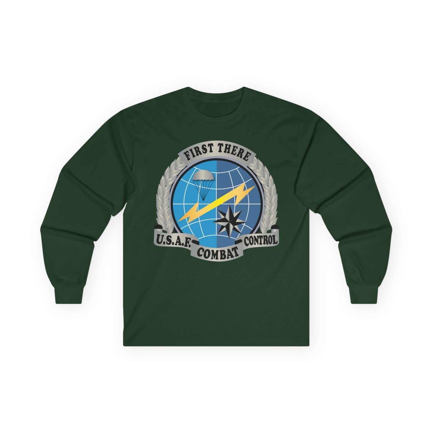 Unisex Ultra Cotton Long Sleeve Tee - USAF - Combat Controller Badge No Txt  X 300