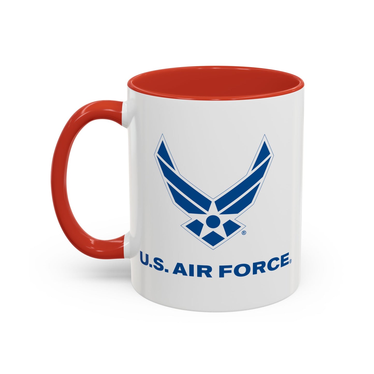 Accent Coffee Mug (11oz & 15oz) - USAF Logo, TM Txt - U S Air Force X 300