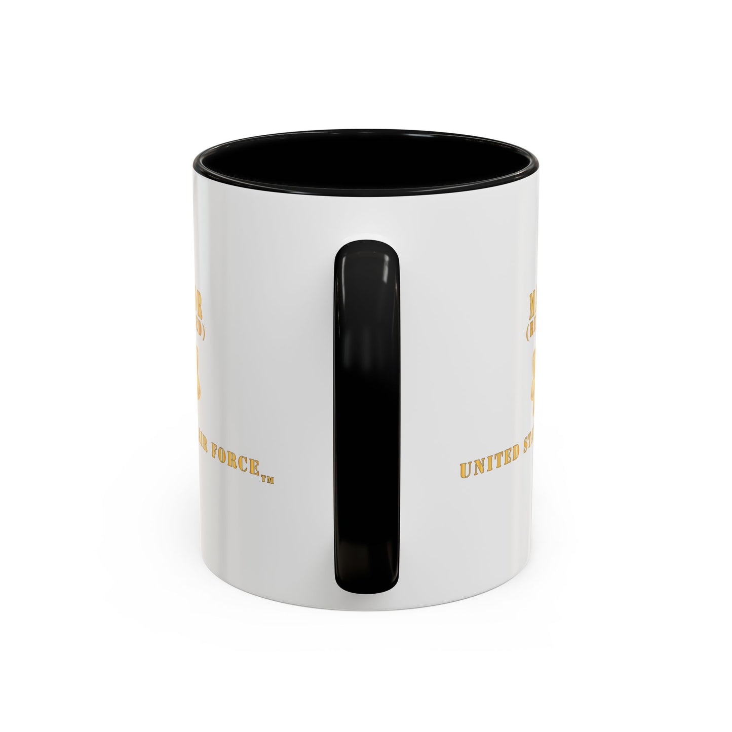 Accent Coffee Mug (11oz & 15oz) - USAF - Major - MAJ - Retired X 300