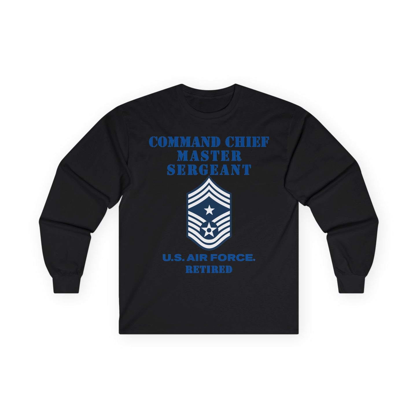 Unisex Ultra Cotton Long Sleeve Tee - USAF - Command Chief Master Sergeant (E9c) - 2020 - Retired