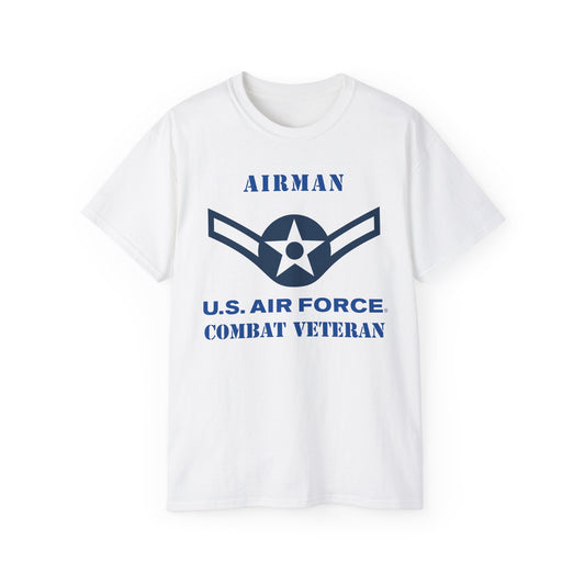 Unisex Ultra Cotton Tee - USAF - Airman (E2) - 2020 - US Air Force - Combat Veteran