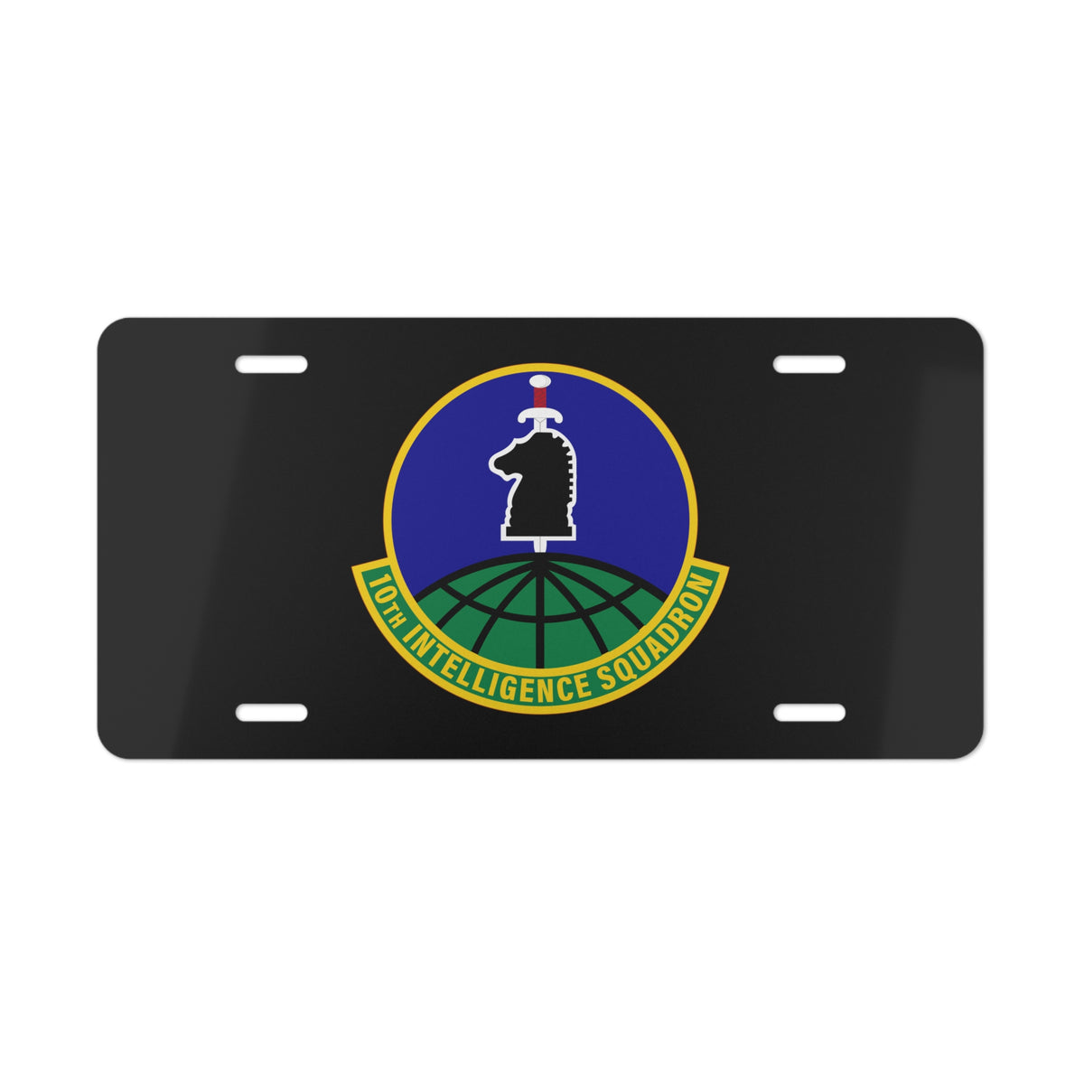 License Plate - USAF - 10th Intelligence Support Sq wo txt