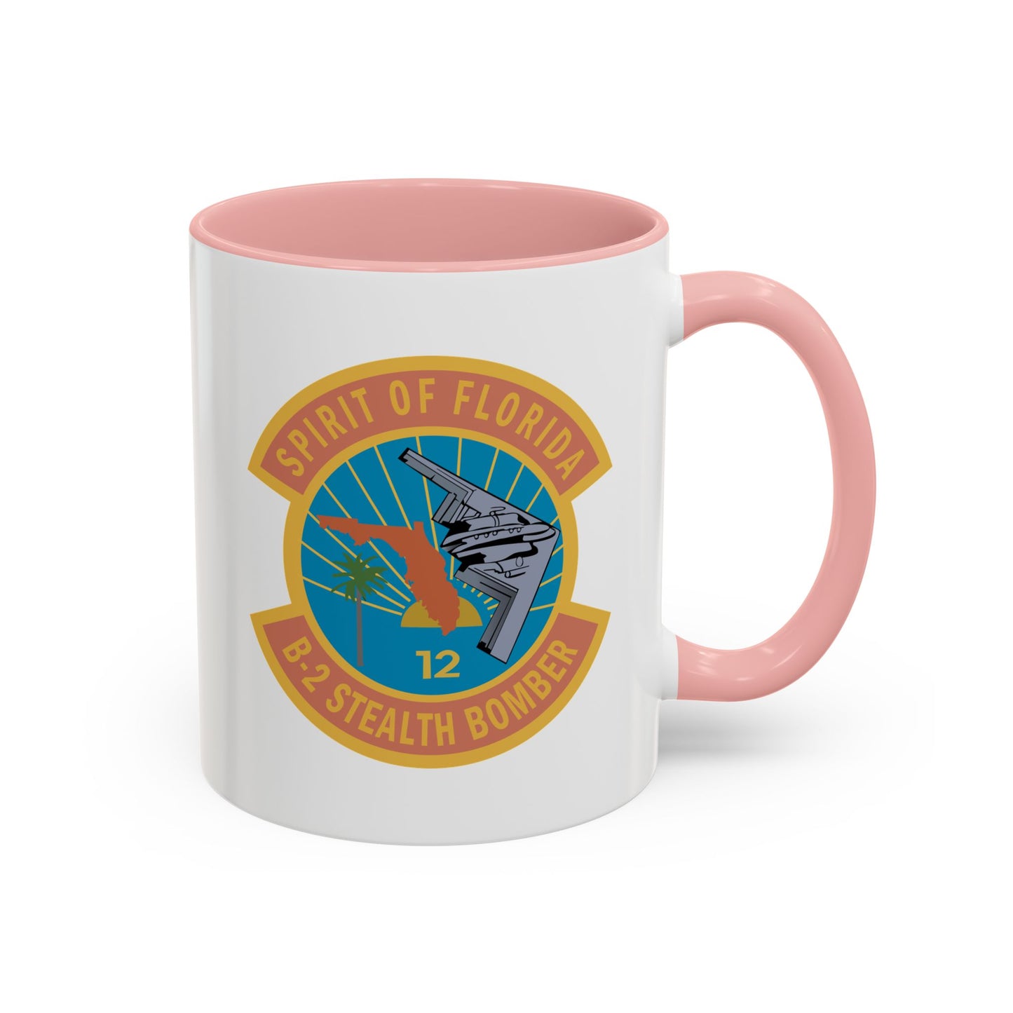 Accent Coffee Mug (11oz & 15oz) - USAF - B2 - Spirit of Florida - Stealth Bomber wo txt X 300