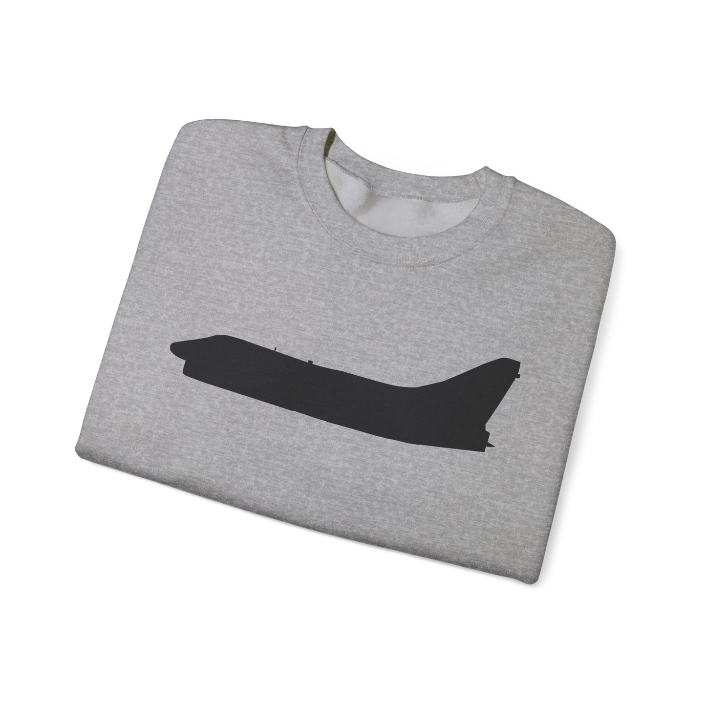 Crewneck Sweatshirt - Aircraft - Navy - A-7B Corsair II - Side - Silhouette X 300