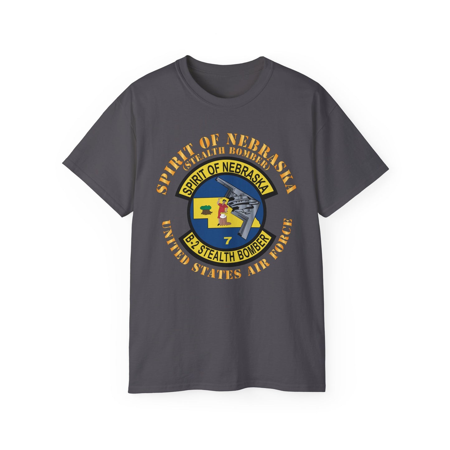 Unisex Ultra Cotton Tee - USAF - B2 - Spirit of Nebraska - Stealth Bomber X 300
