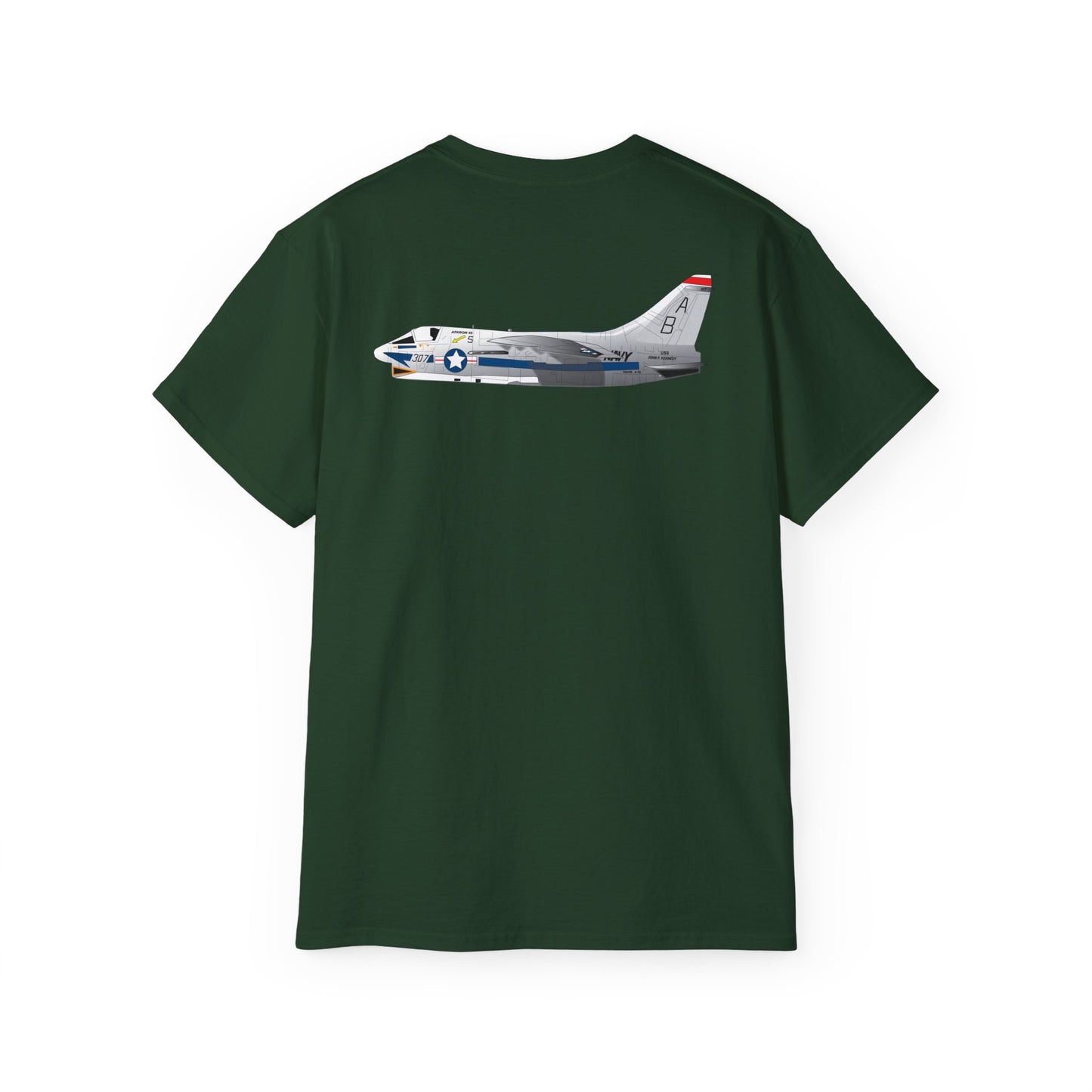 Unisex Ultra Cotton Tee - Aircraft - Navy - A-7B Corsair II - Side X 300
