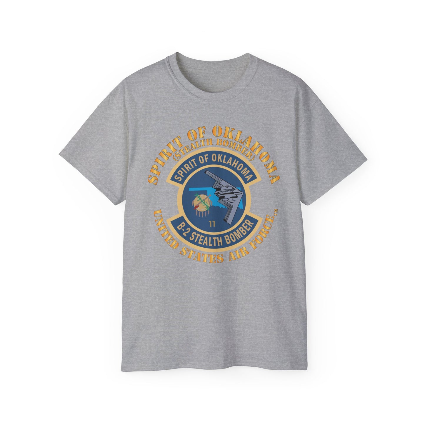 Unisex Ultra Cotton Tee - USAF - B2 - Spirit of Oklahoma - Stealth Bomber X 300
