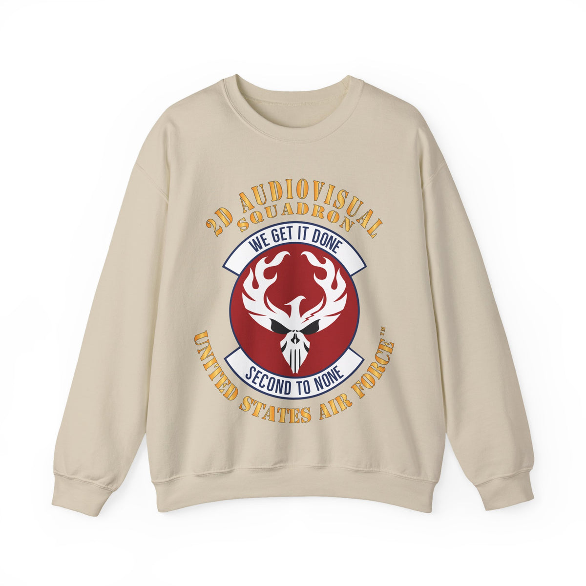 Crewneck Sweatshirt - USAF - 2d Audiovisual Squadron X 300