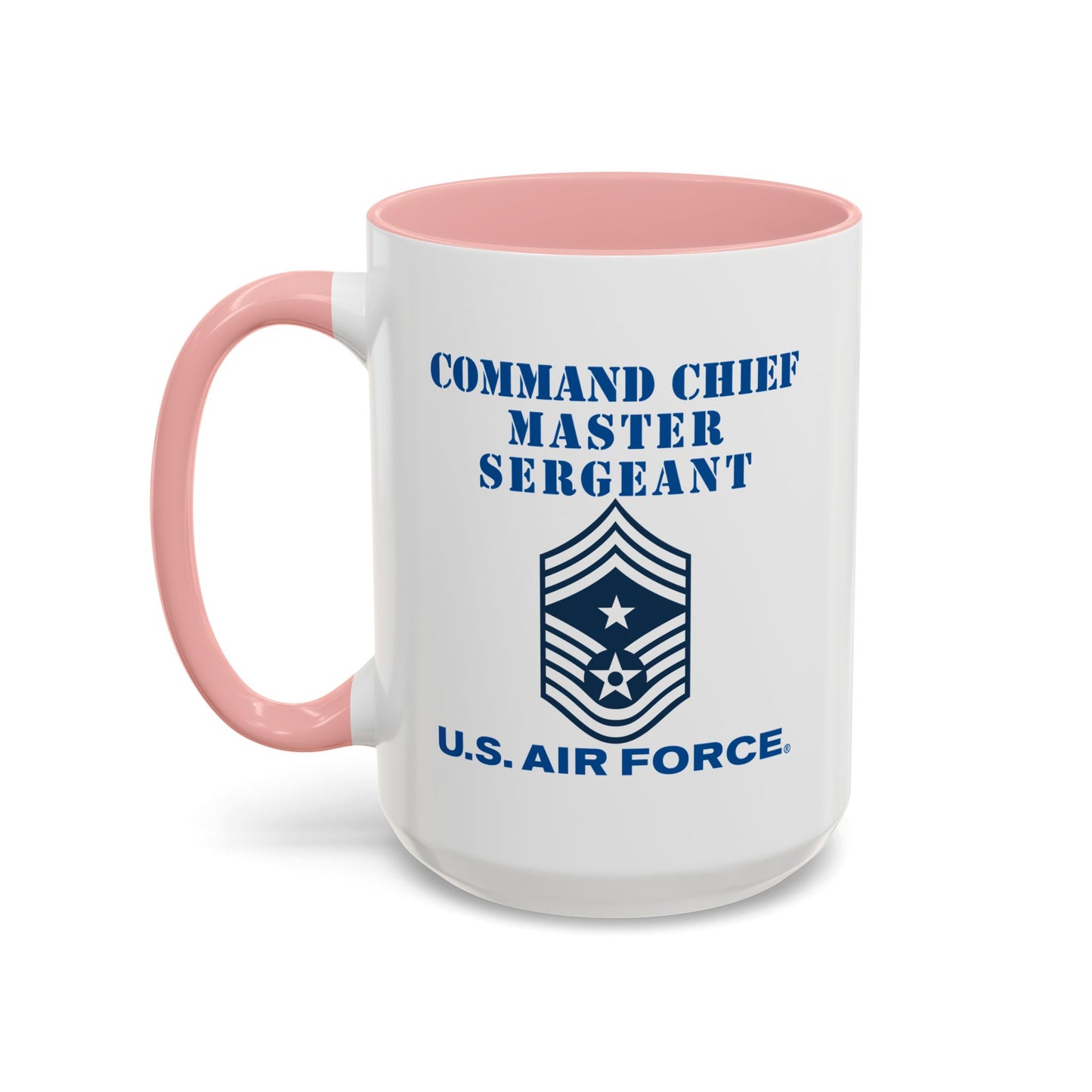 Accent Coffee Mug (11oz & 15oz) - USAF - Command Chief Master Sergeant (E9c) - 2020 - US Air Force w Text X 300