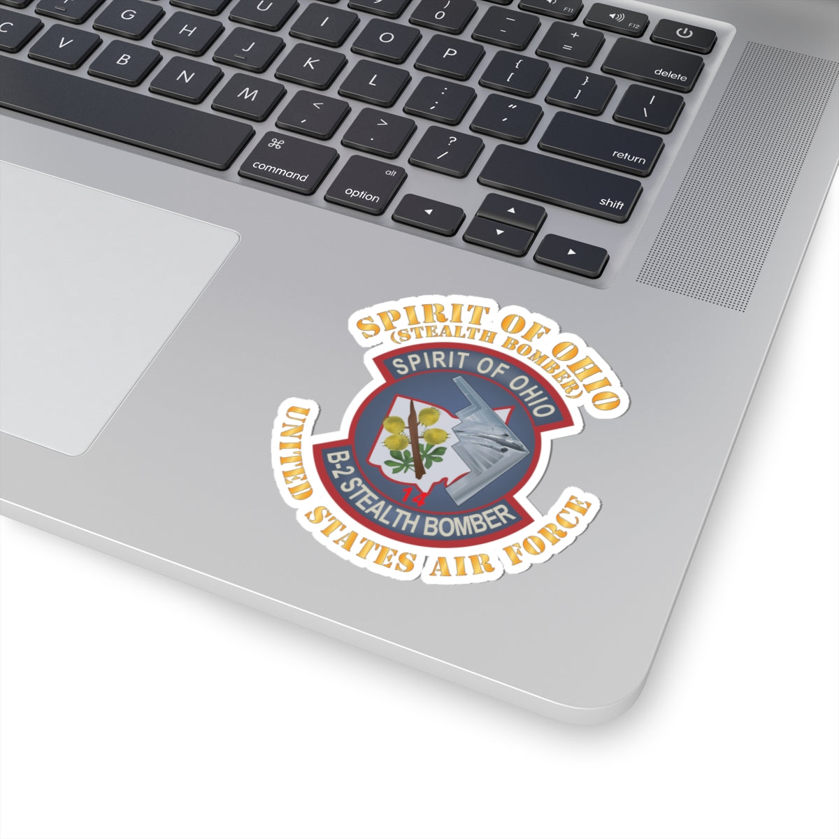 Kiss-Cut Stickers - USAF - B2 - Spirit of Ohio - Stealth Bomber X 300