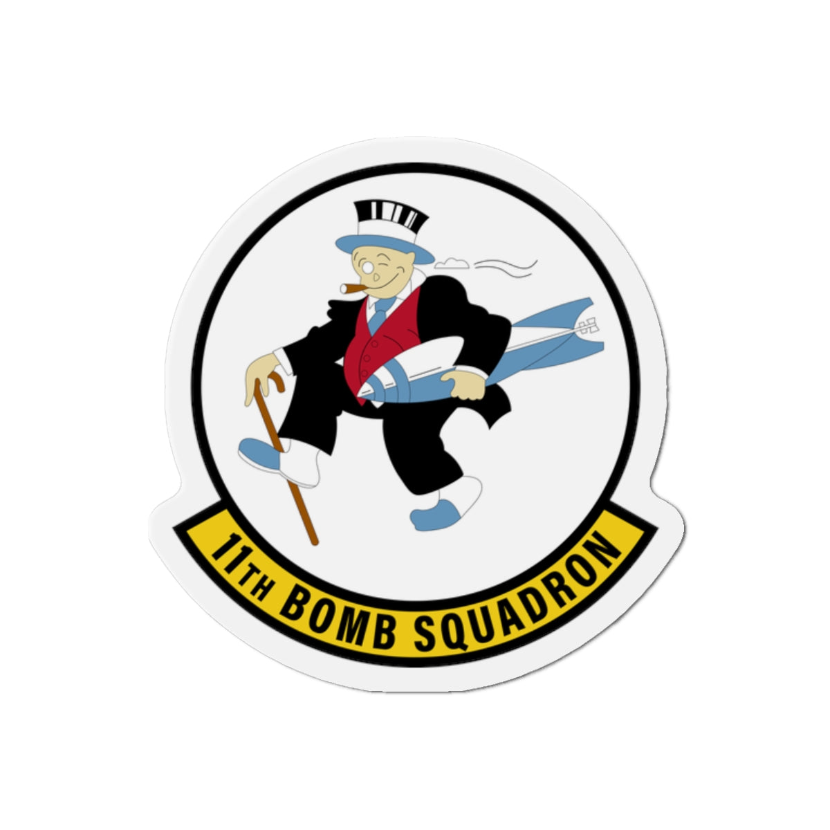 Die-Cut Magnet - USAF - 11th Bomb Squadron wo txt