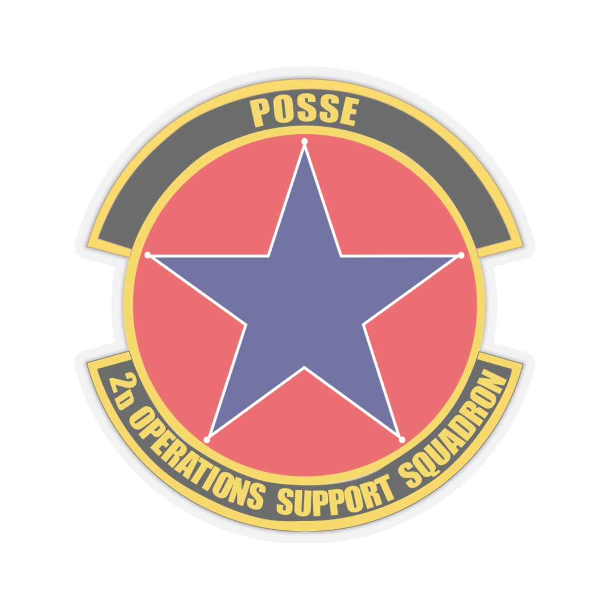 Kiss-Cut Stickers - USAF - 2nd Operations Support Squadron wo txt