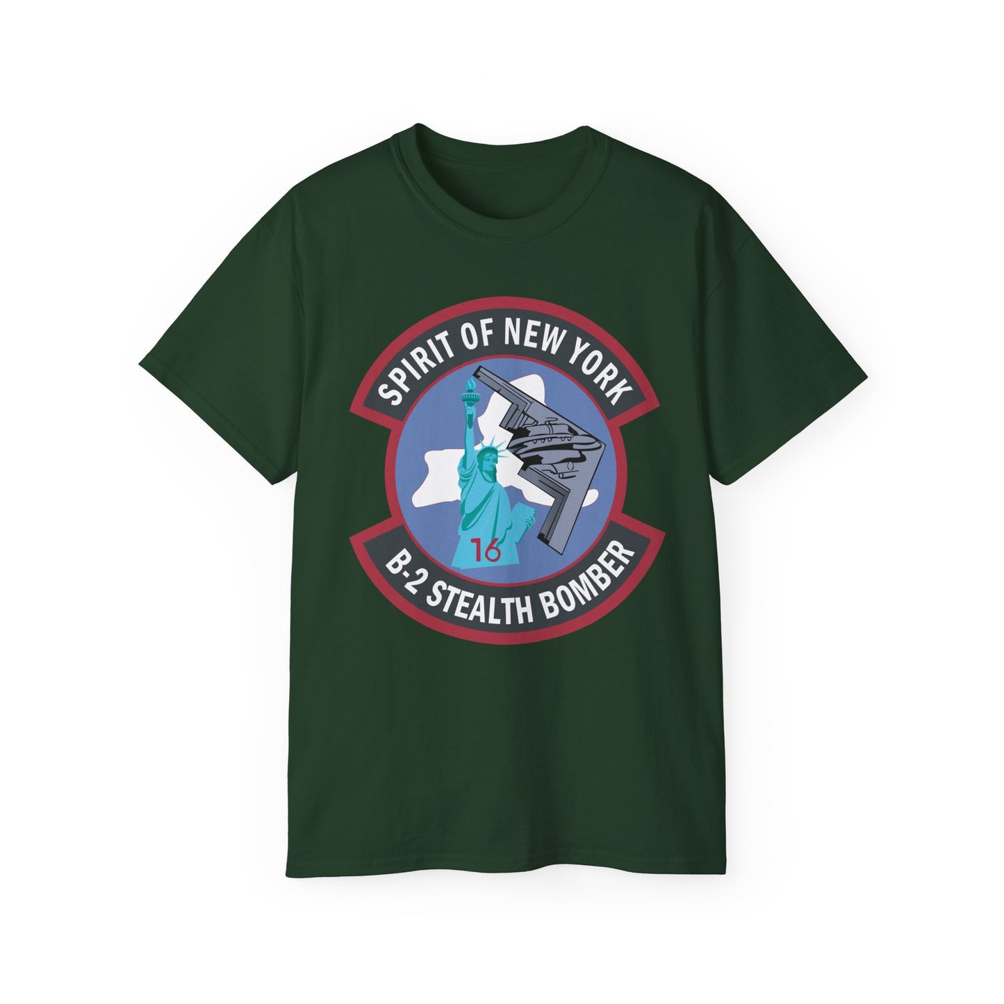 Unisex Ultra Cotton Tee - USAF - B2 - Spirit of New York - Stealth Bomber wo txt X 300