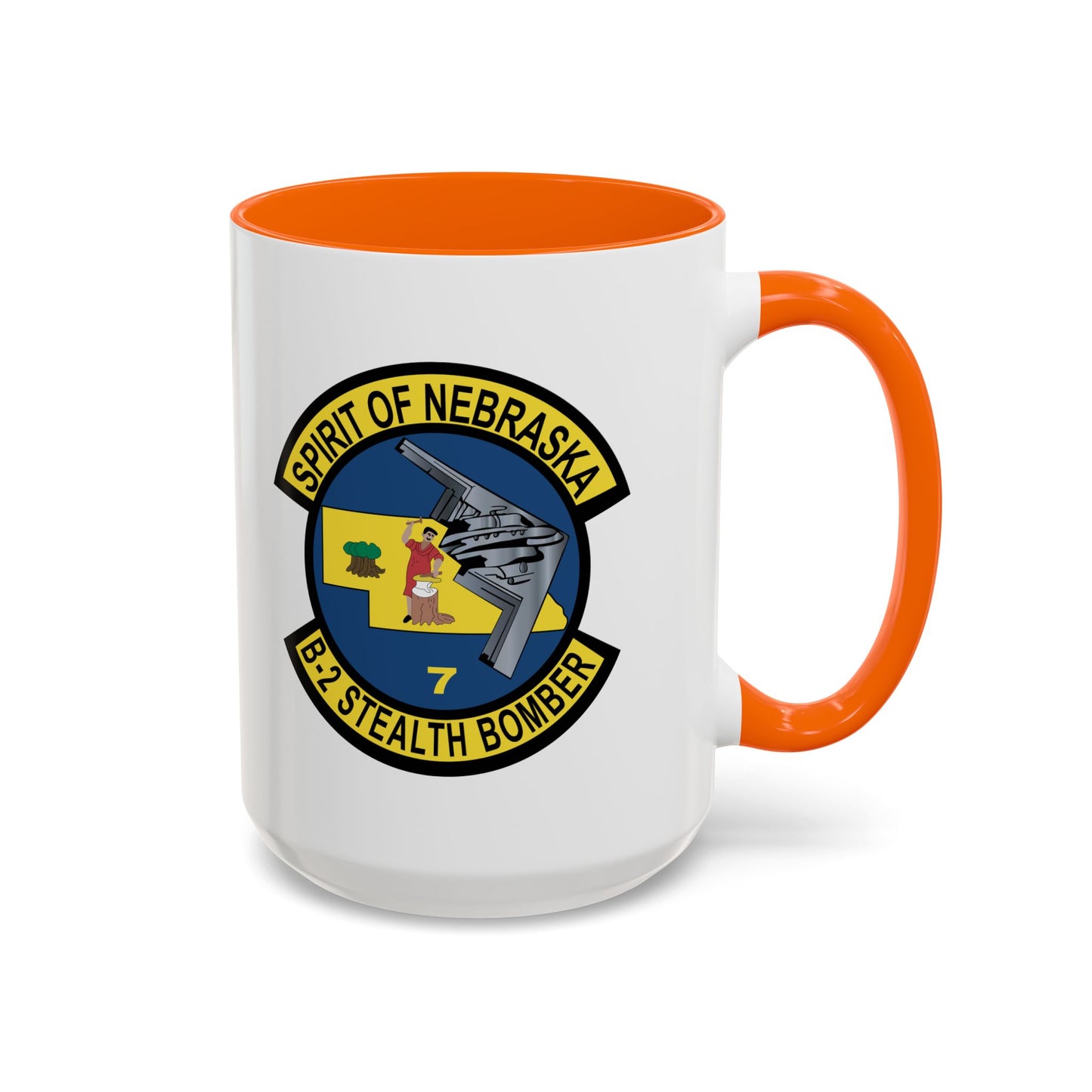 Accent Coffee Mug (11oz & 15oz) - USAF - B2 - Spirit of Nebraska - Stealth Bomber wo txt X 300