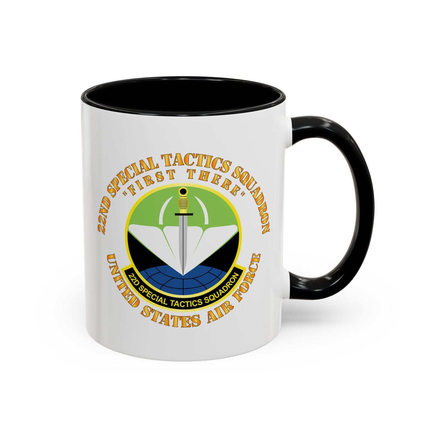 Accent Coffee Mug (11oz & 15oz) - USAF - 22nd Special Tactics Squadron - First There X 300