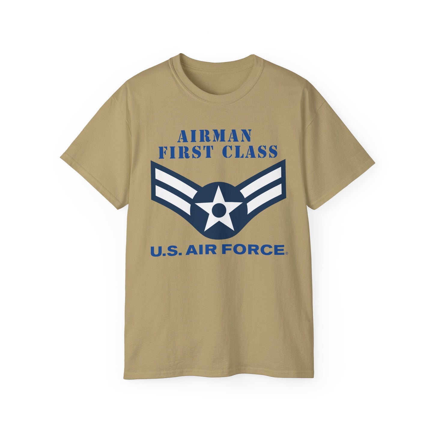 Unisex Ultra Cotton Tee - USAF - Airman - First Class (E3) - 2020 - US Air Force w Text X 300