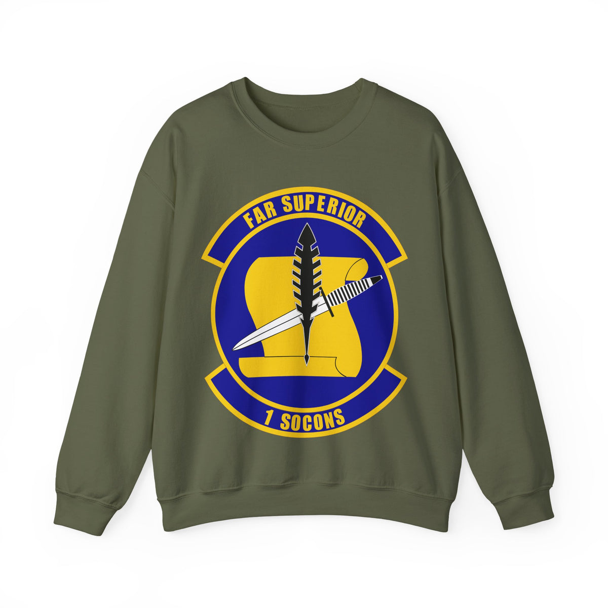 Crewneck Sweatshirt - USAF - 1st Special Operations Contracting Sq wo txt X 300