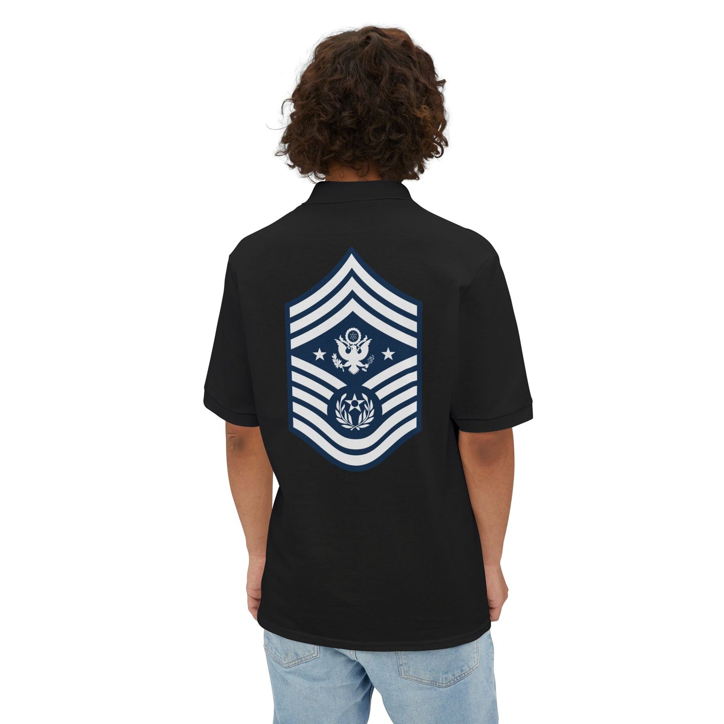Men's Piqué Polo - USAF - Chief Master Sergeant of the Air Force (E9d) - 2020
