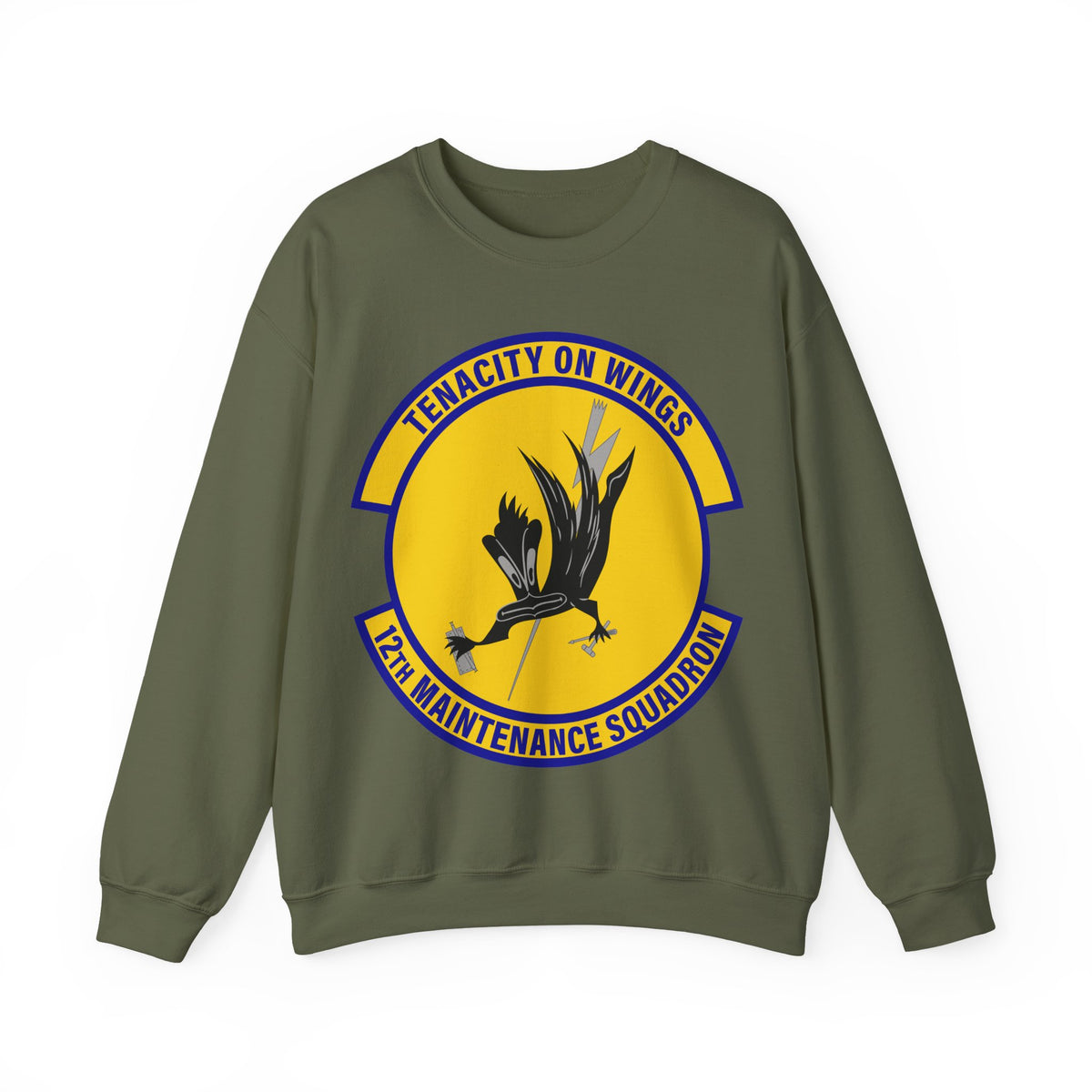 Crewneck Sweatshirt - USAF - 12th Maintenance Sq wo txt