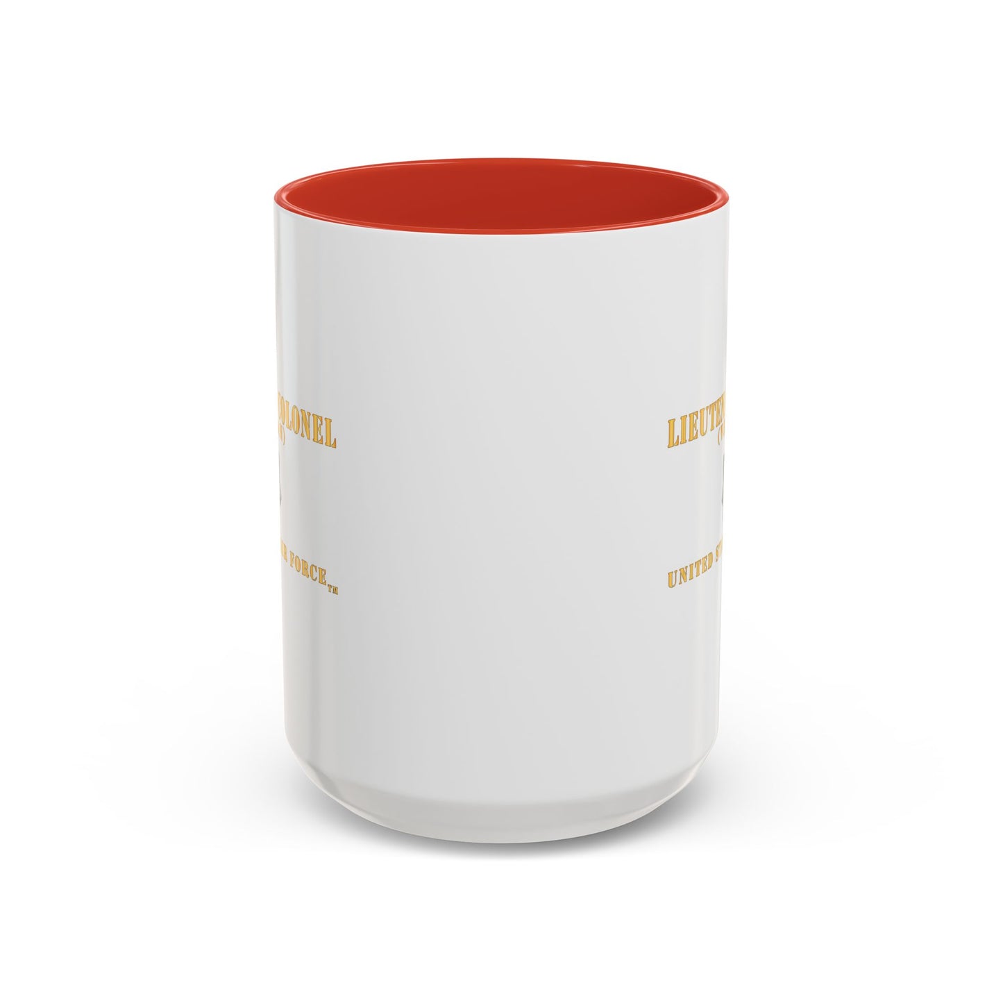 Accent Coffee Mug (11oz & 15oz) - USAF - Lieutenant Colonel - LTC - Veteran - Flat - TM X 300
