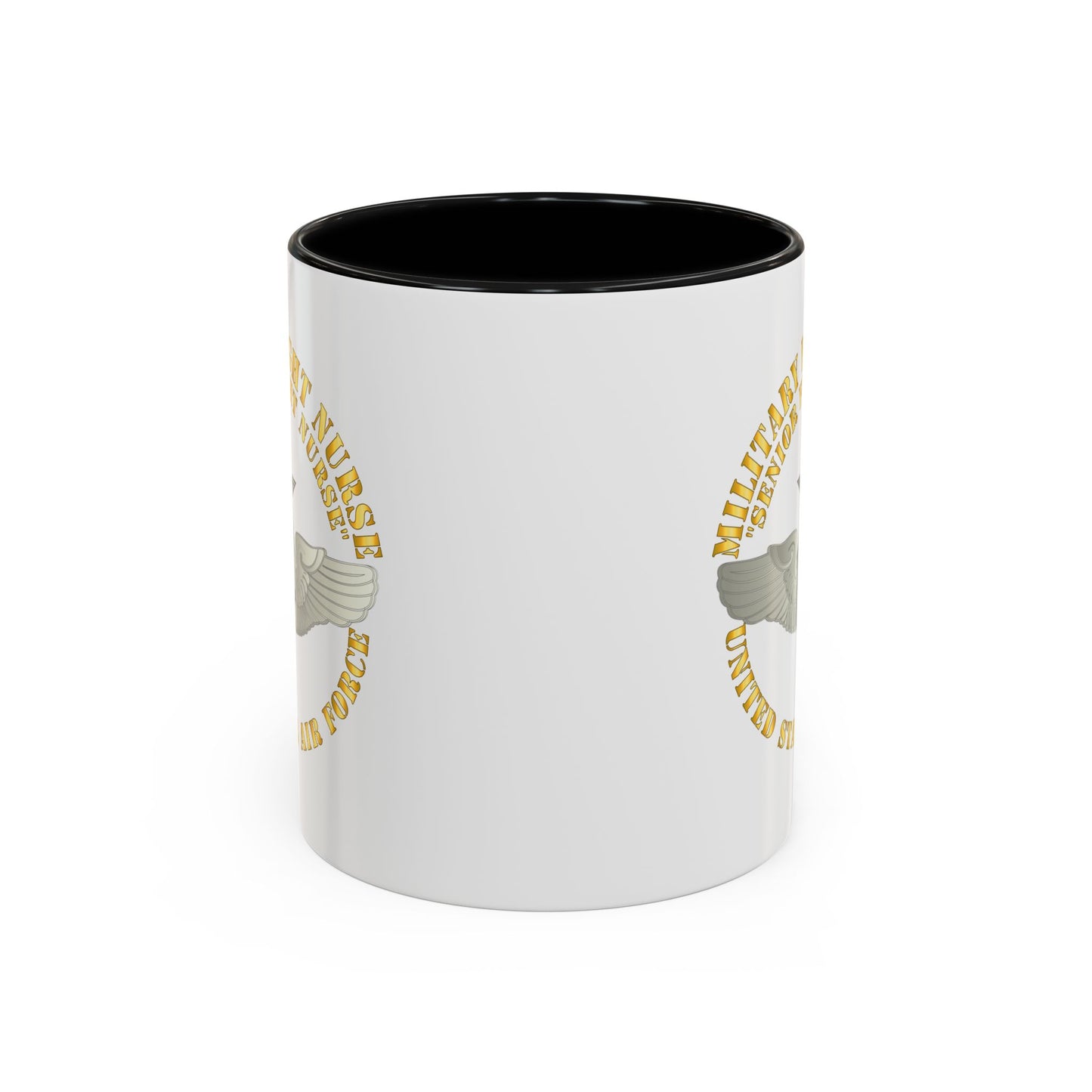 Accent Coffee Mug (11oz & 15oz) - USAF - Military Flight Nurse - Flight Nurse - Senior