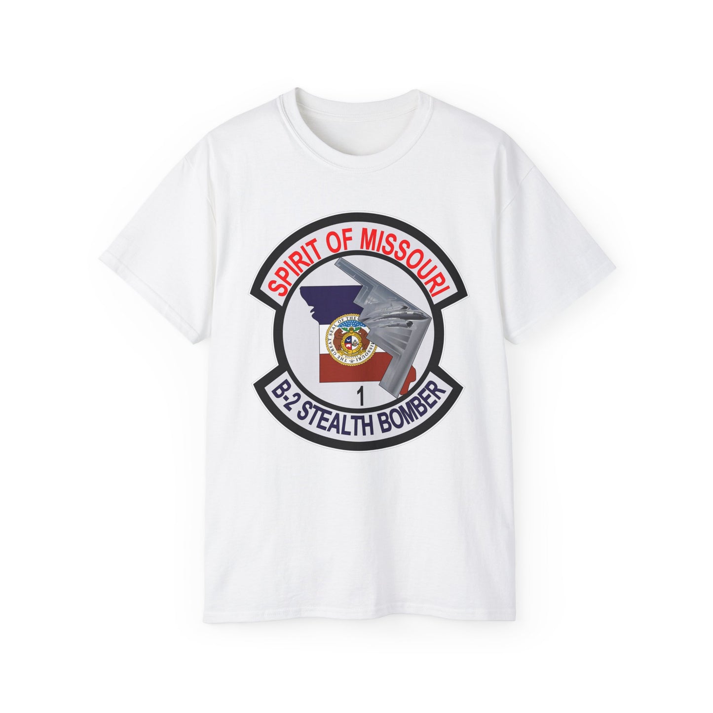 Unisex Ultra Cotton Tee - USAF - B2 - Spirit of Missouri - Stealth Bomber wo Txt
