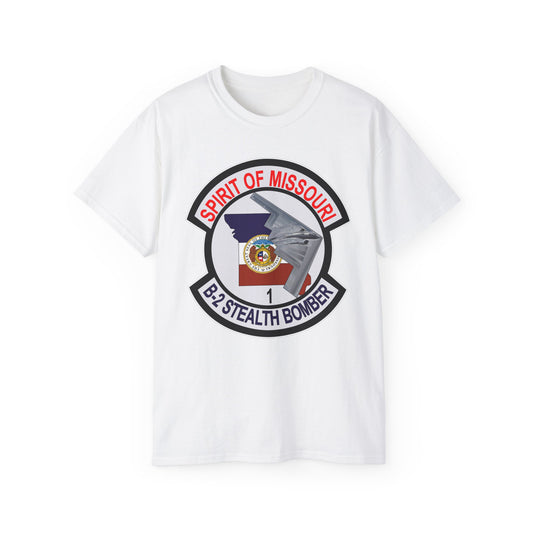 Unisex Ultra Cotton Tee - USAF - B2 - Spirit of Missouri - Stealth Bomber wo Txt
