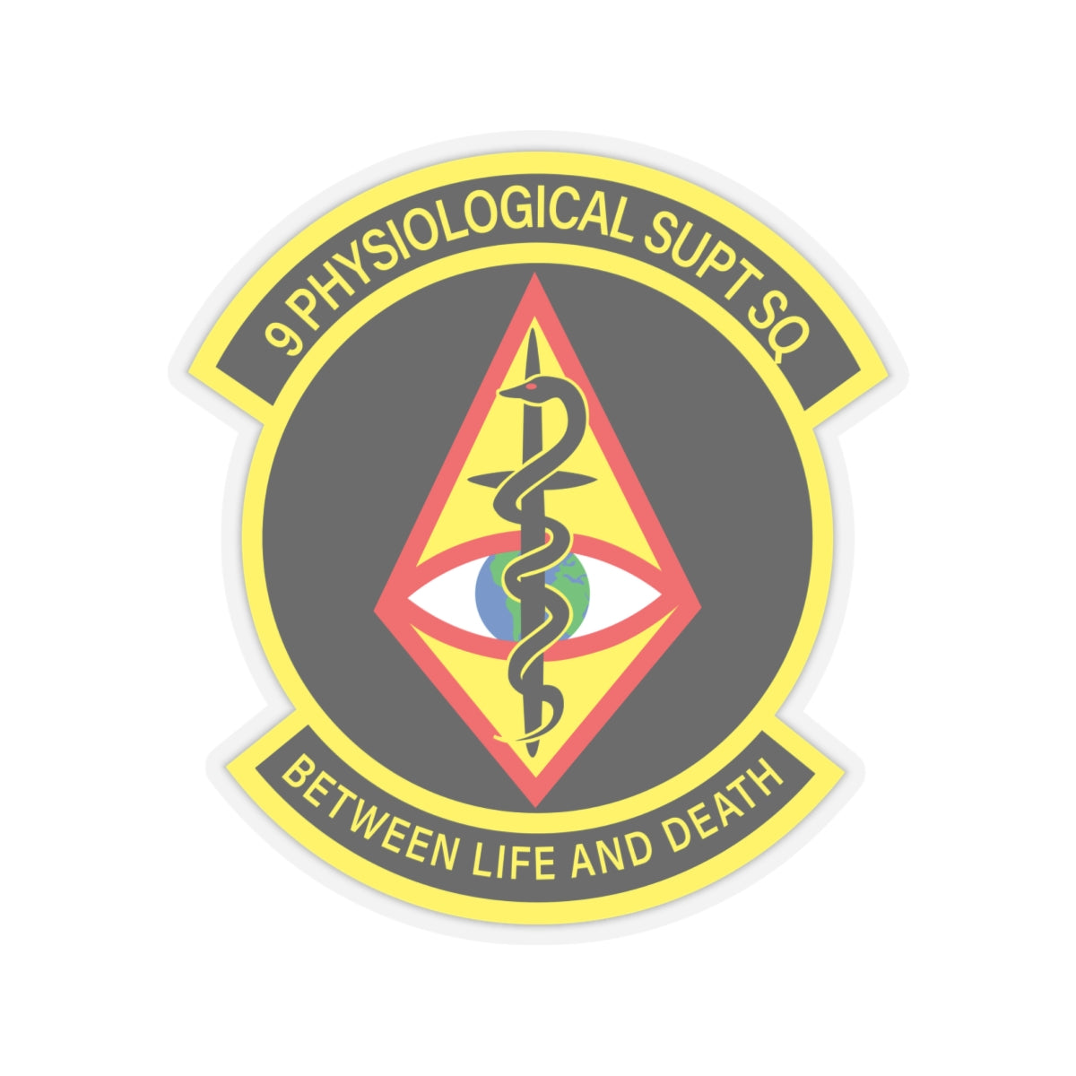 Kiss-Cut Stickers - USAF - 9th Physiological Support Squadron wo txt X 300