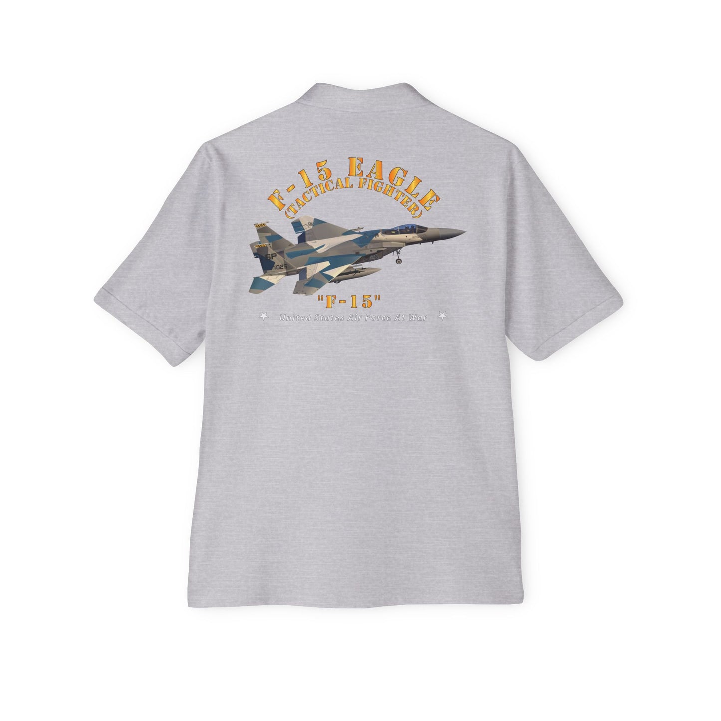 Men's Piqué Polo - USAF - F15 Eagle - F15