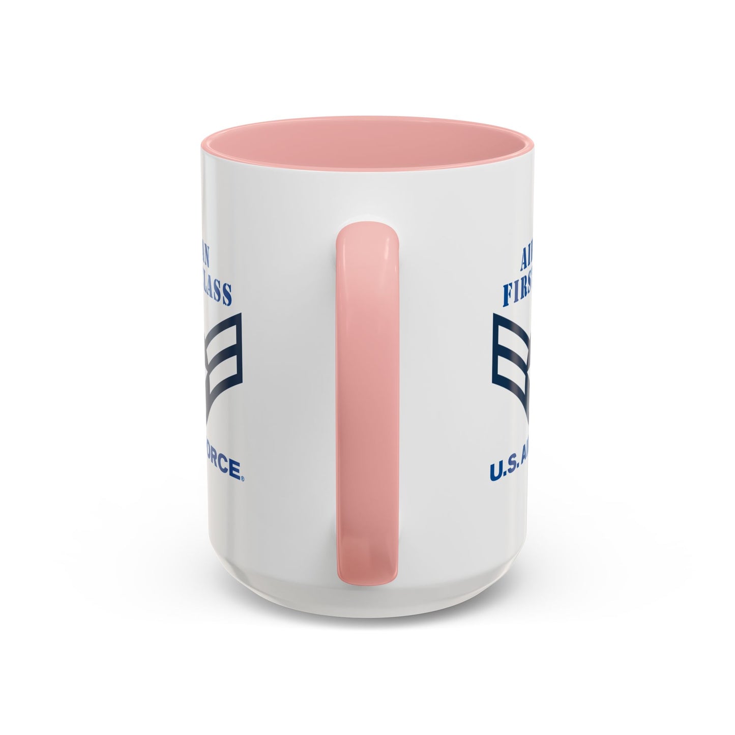 Accent Coffee Mug (11oz & 15oz) - USAF - Airman - First Class (E3) - 2020 - US Air Force w Text X 300