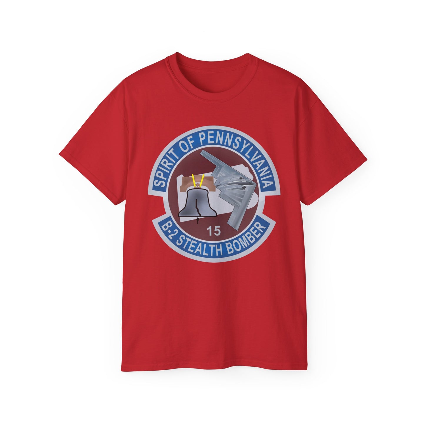 Unisex Ultra Cotton Tee - USAF - B2 - Spirit of Pennsylvania Stealth Bomber wo Txt X 300