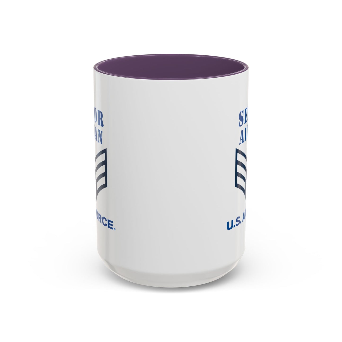 Accent Coffee Mug (11oz & 15oz) - USAF - Senior Airman (E4) - 2020 - US Air Force w Text X 300
