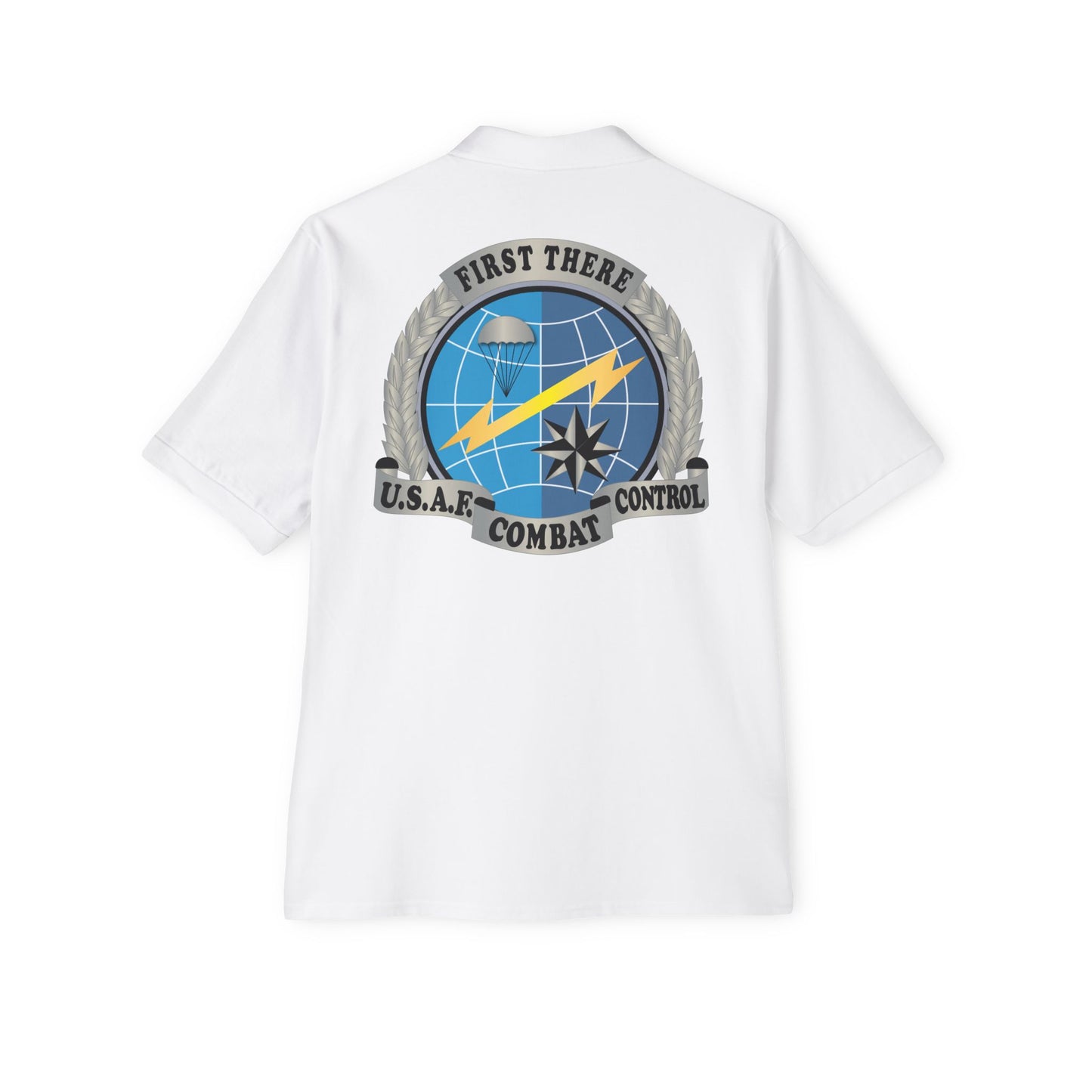 Men's Piqué Polo - USAF - Combat Controller Badge No Txt  X 300