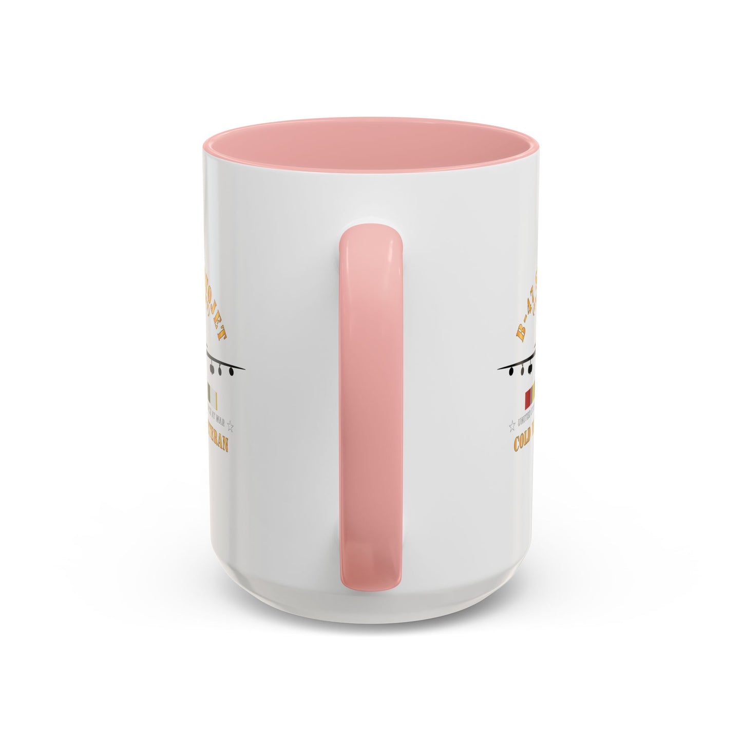 Accent Coffee Mug (11oz & 15oz) - USAF - B-47 Stratojet - In Flt - Silhouette - Cold War Veteran X 300