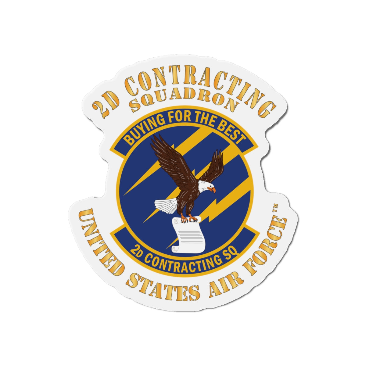 Die-Cut Magnet - USAF - 2d Contracting Squadron