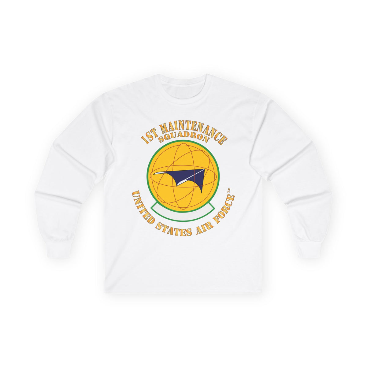 Unisex Ultra Cotton Long Sleeve Tee - USAF - 1st Maintenance Squadron X 300