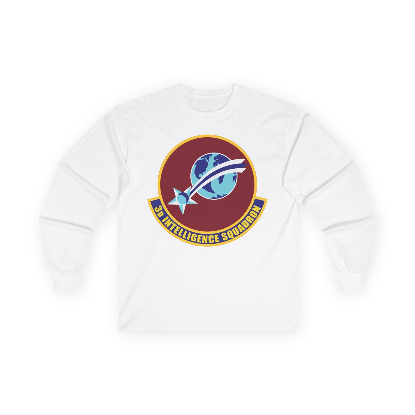 Unisex Ultra Cotton Long Sleeve Tee - USAF - 3rd Intelligence Squadron wo txt