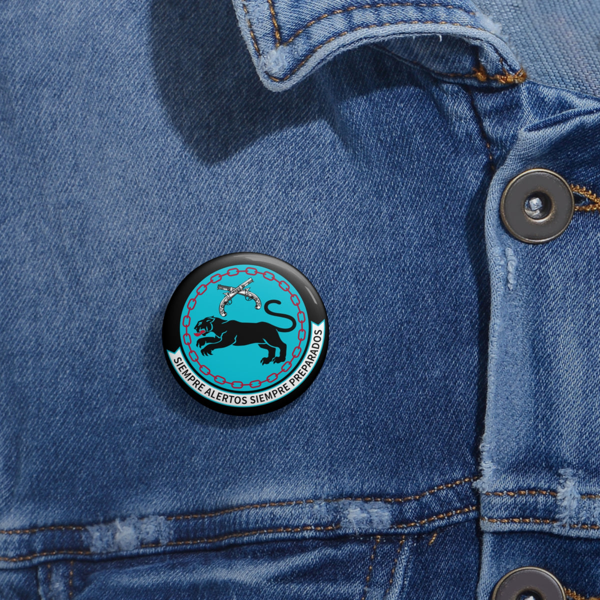 Custom Pin Button - USAF - 4th Security Forces Squadron wo txt