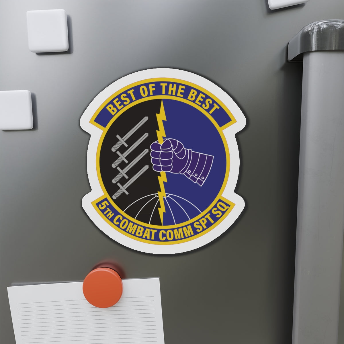 Die-Cut Magnet - USAF - 5th Combat Communications Support Sq wo txt X 300