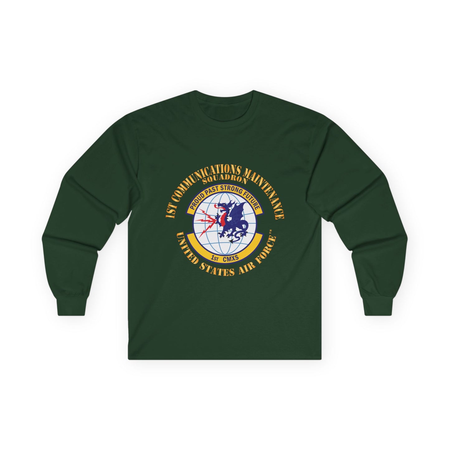 Unisex Ultra Cotton Long Sleeve Tee - USAF - 1st Communications Maintenance Squadron(USAFE) X 300