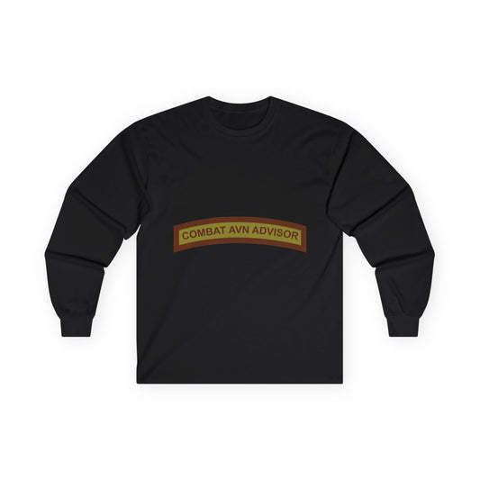 Unisex Ultra Cotton Long Sleeve Tee - USAF - Combat Aviation Advisor Tab