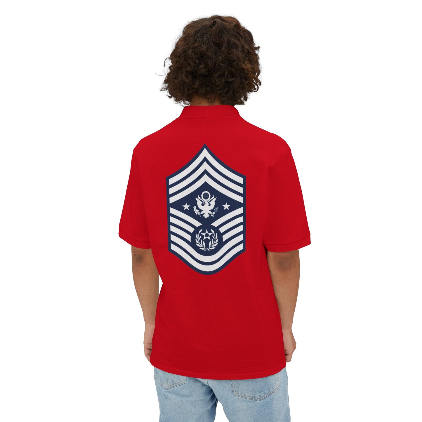 Men's Piqué Polo - USAF - Chief Master Sergeant of the Air Force (E9d) - 2020