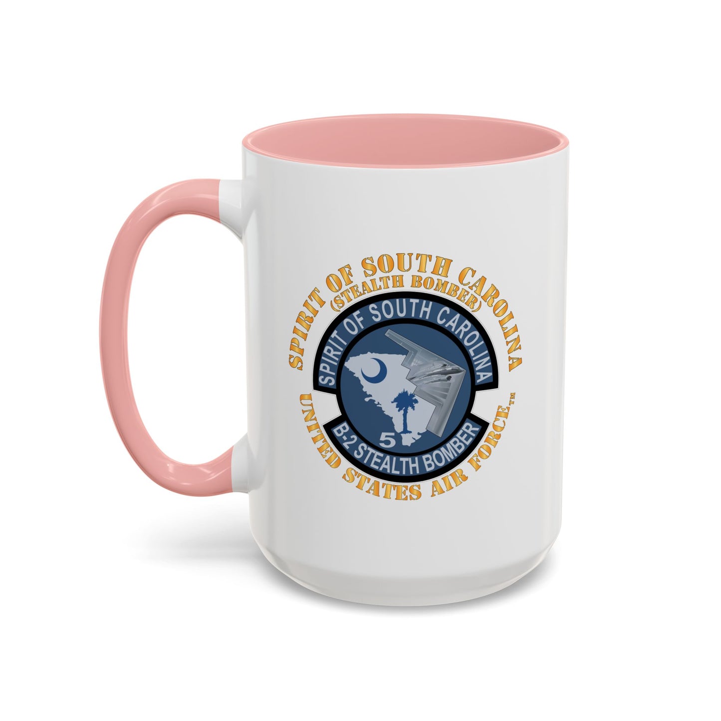 Accent Coffee Mug (11oz & 15oz) - USAF - B2 - Spirit of South Carolina Stealth Bomber X 300