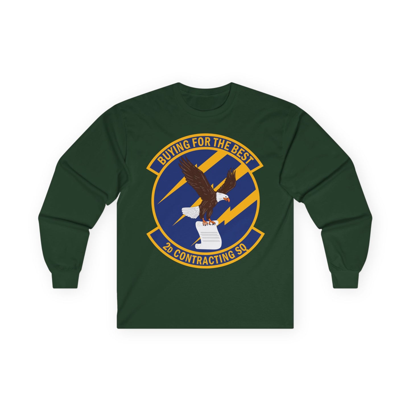 Unisex Ultra Cotton Long Sleeve Tee - USAF - 2d Contracting Squadron wo txt