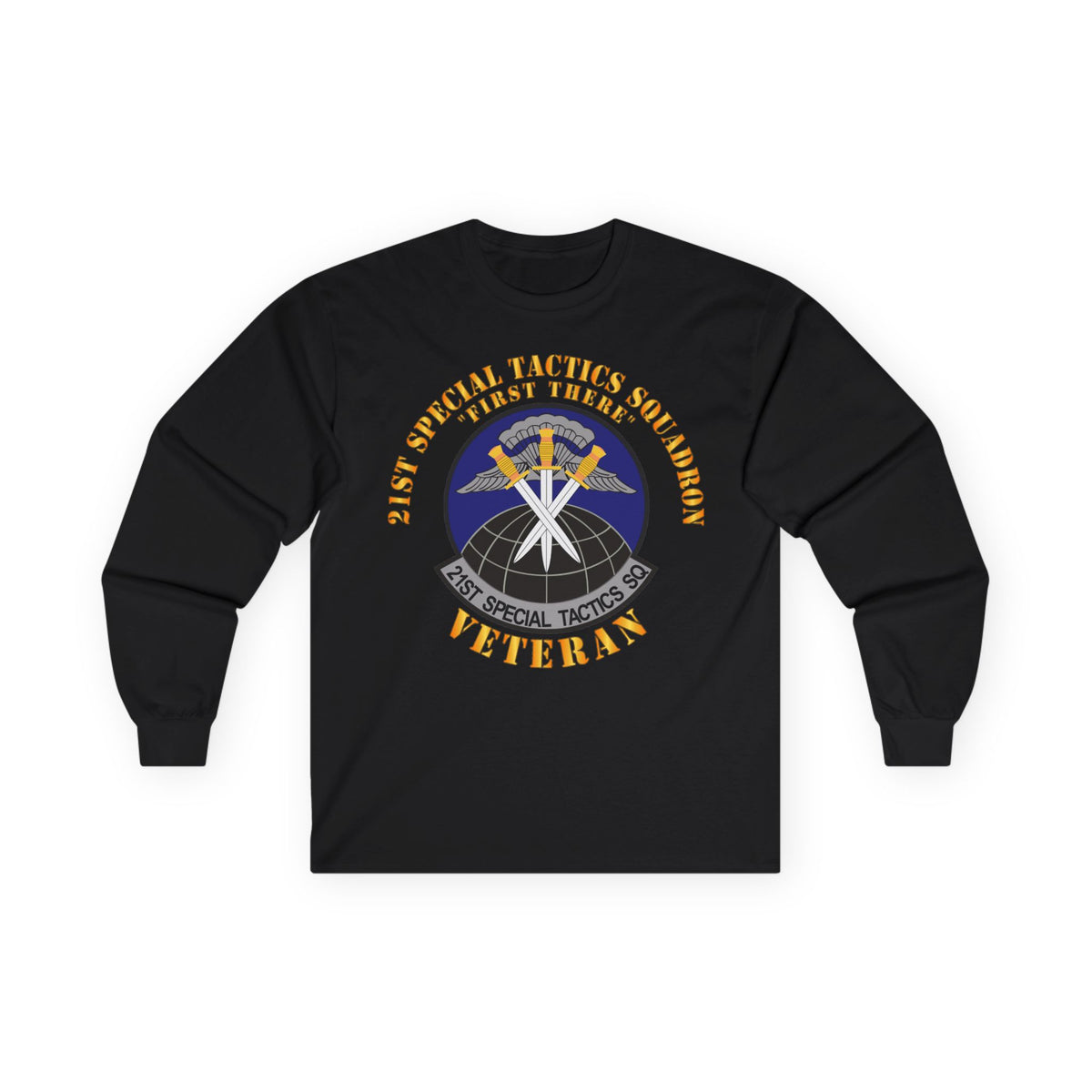 Unisex Ultra Cotton Long Sleeve Tee - USAF - 21st Special Tactics Squadron - First There -Veteran