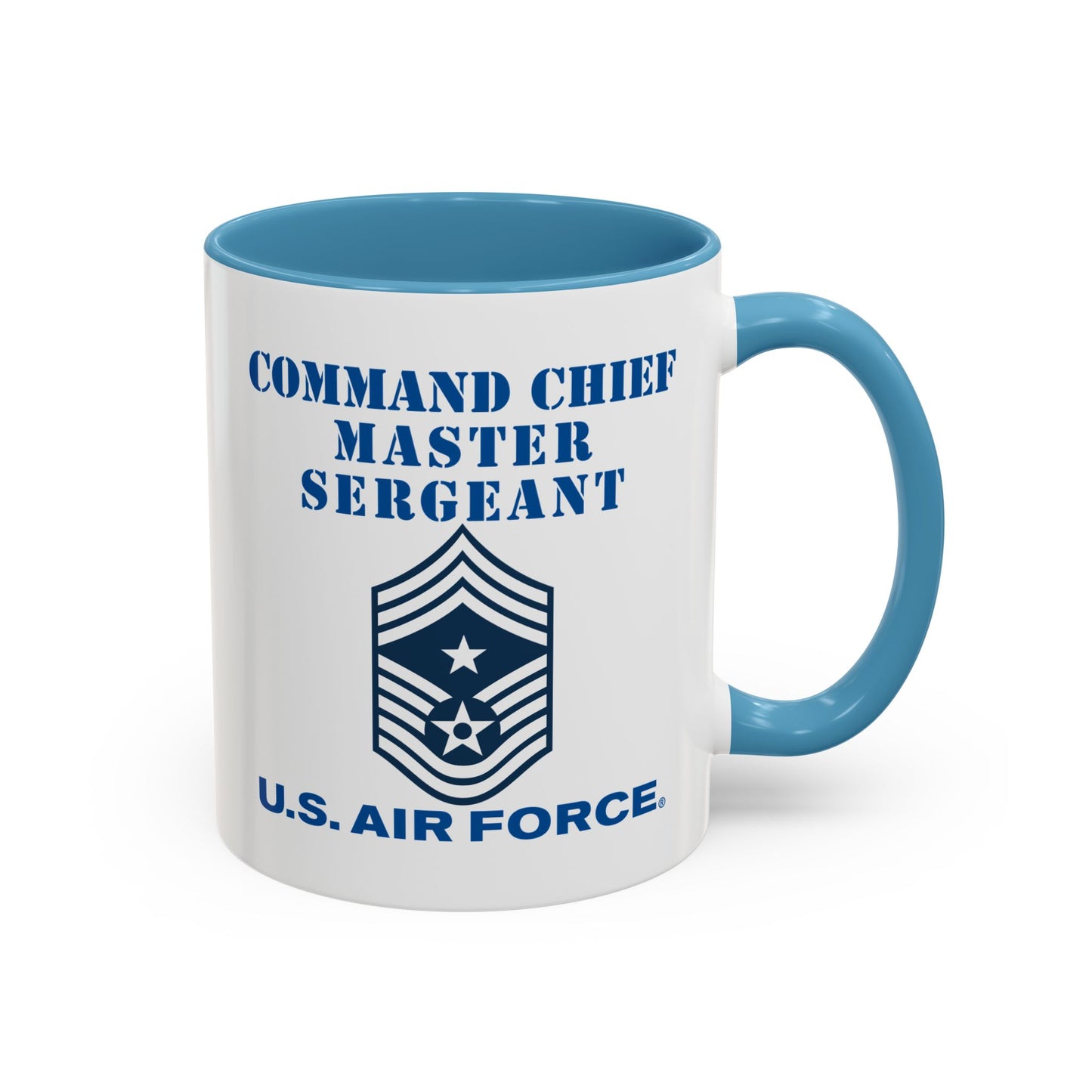 Accent Coffee Mug (11oz & 15oz) - USAF - Command Chief Master Sergeant (E9c) - 2020 - US Air Force w Text X 300